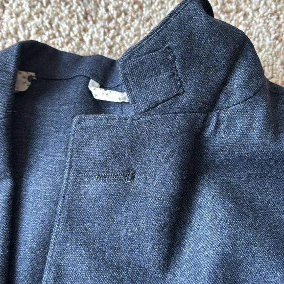 *Luxury* Finamore 1925 Napoli Navy Hand Tailored Patch Pocket Blazer Eu 52 US 40 - Picture 3 of 16